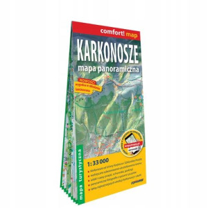 Karkonosze Mapa panoramiczna laminowana mapa turys