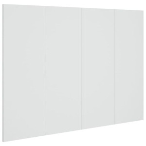 Wezgłowie łóżka, białe, 120x1,5x80 cm, materiał drewnopochodny