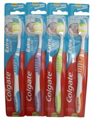 Colgate, Extra Clean Szczoteczka, średnia, 1 szt