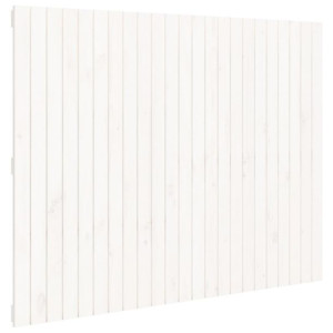 Wezgłowie łóżka, białe, 146,5x3x110 cm, lite drewno sosnowe