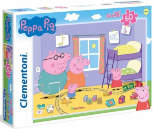 Clementoni Puzzle 60el Maxi Świnka Peppa Zabawa