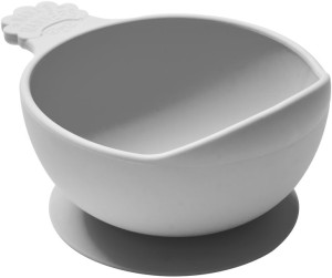 Miska silikonowa z przyssawką i uchwytem Grey Nana's Manners