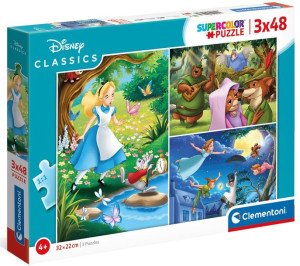 Clementoni Puzzle 3x48 El Disney Classic