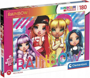 Clementoni Puzzle 180 El Lalki Rainbow High