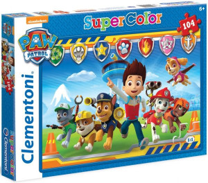 Clementoni Puzzle 104 El Psi Patrol Odznaki