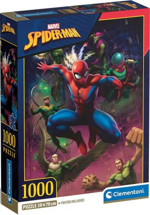 Clementoni Puzzle 1000 El Compact Spiderman