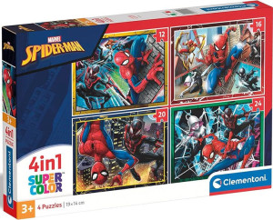 Clementoni Puzzle 4w1 Spiderman
