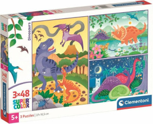 Clementoni Puzzle 3x48 El Dinozaury Noli