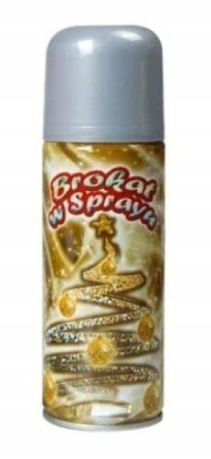 Brokat w sprayu srebrny, 250 ml