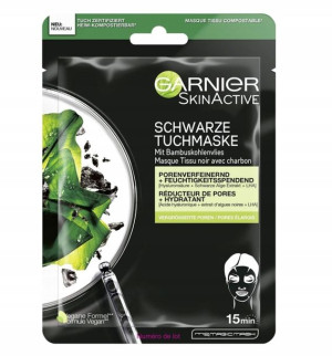 Garnier SkinActive Maska w płacie czarne algi 1szt