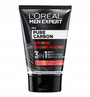 Loreal Men, Pure Carbon, Żel do mycia twarzy 100ml