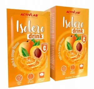 Isolero Drink brzoskwinia-pomarańcza, 10 saszetek