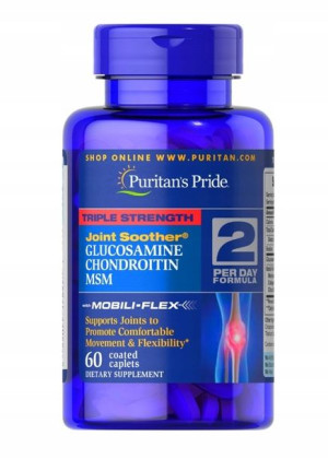 Glukozamina, Chondroityna, MSM, 60 tabletek