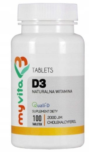 MyVita, Witamina D3 2000j.m., 100 tabletek