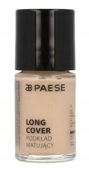 Paese Long Cover Fluid Matujący 02M jasny beż 30ml