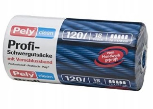 Pely, Worki na śmieci ze sznurkiem, 120 l, 18 szt