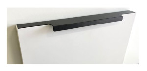 Uchwyt meblowy krawędziowy loft F9  UKW TYP M czarny mat L-596 mm