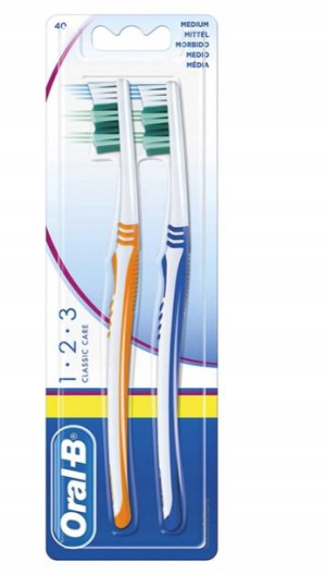 Oral-b, Classic medium, Szczoteczka do zębów, 2szt