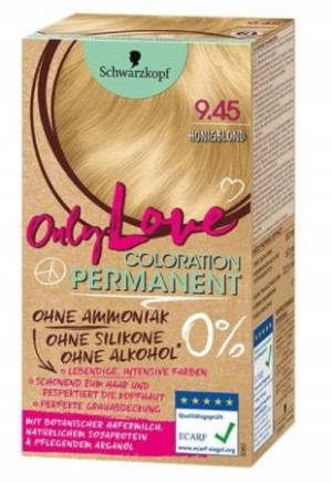 Schwarzkopf, Only Love, Farba, 9.45 Honigblond
