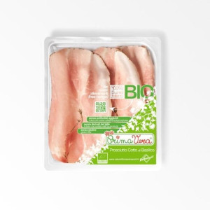 Szynka Gotowana Prosciutto Cotto Z Bazylią Plastry Bezglutenowa Bio 100 G -