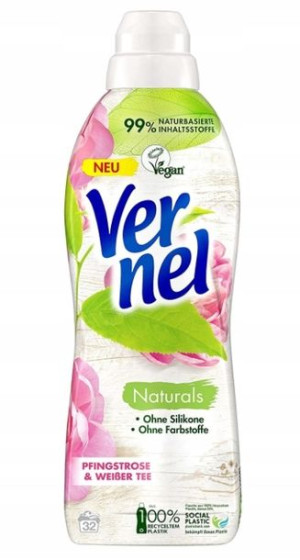 Vernel, Płyn do płukania, piwonia, 800 ml