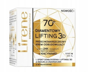 Lirene, Diamentowy Lift 3D Krem 70+, 50 ml