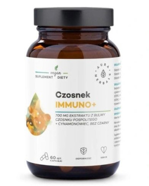 Aura Herbals Czosnek Immuno+, 60 kapsułek