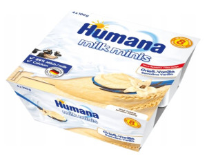 Humana, Deserek mleczny o smaku waniliowym, 4x100g