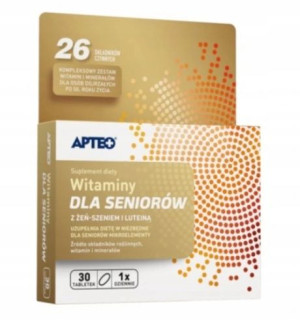 Apteo Witaminy dla seniorów, 30 tabletek