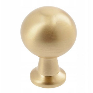 Gałka meblowa Okrągła NORDI, Złoty mat szczotkowany,  fi-20 mm