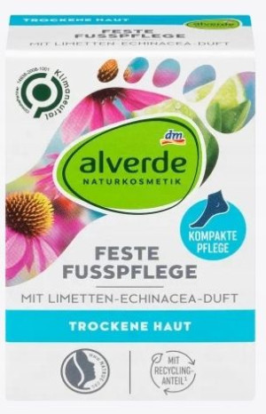 Alverde, Pielęgnacja stóp, limonki, 40g