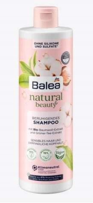 Balea, Natural Beauty, Szampon, 400 ml