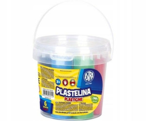 Plastelina w wiaderku 6 kolorów
