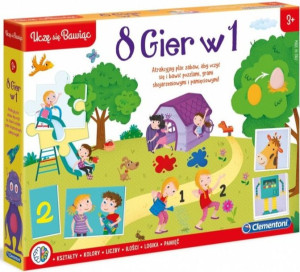 Clementoni Ucze Się Bawiąc - 8 Gier W 1