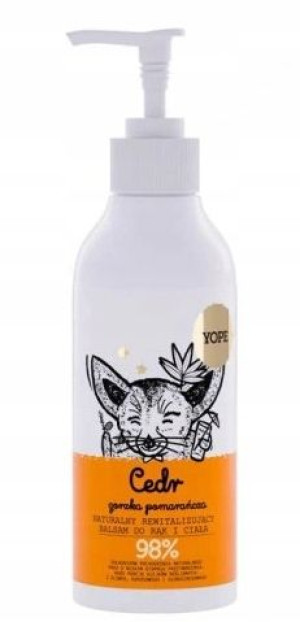 Yope, Balsam do ciała Cedr Gorzka Pomarańcza 300ml