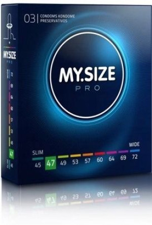 My Size PRO, Prezerwatywy 47mm, 3 sztuk