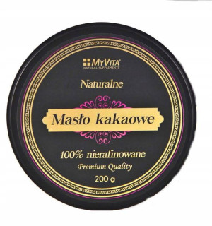 MyVita Naturalne masło kakaowe, nierafinowane 200g