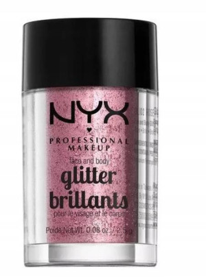 NYX, Brokat Face&Body, 02 Rose, 2,5g