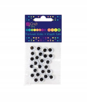 DP Craft, Ruchome oczy 10mm, 24 sztuki