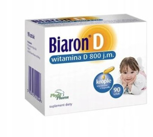 Biaron Witamina D 800j.m. 90 kapsułek twist-off
