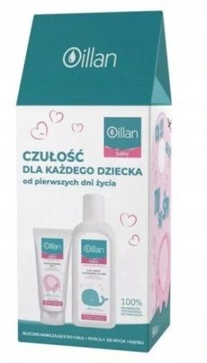 Oillan Baby, Zestaw Płyn 400 ml + Mleczko 200 ml