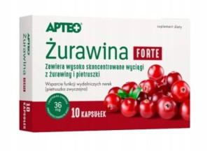 Apteo Żurawina Forte, 10 kapsułek