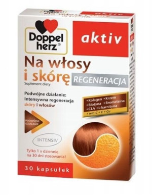 Doppelherz Aktiv Na włosy i skórę Regeneracja 30k