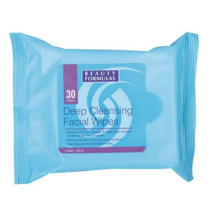 Beauty Formulas, oczyszczające chusteczki 30 sztuk