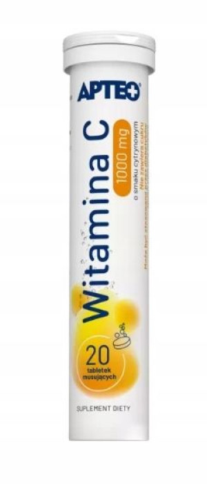 Apteo Witamina C 1000 mg, cytryna, 20 tabletki