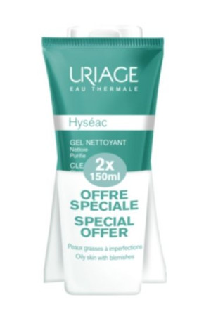 Uriage, Zestaw Hyseac Żel oczyszczający, 2x 150 ml