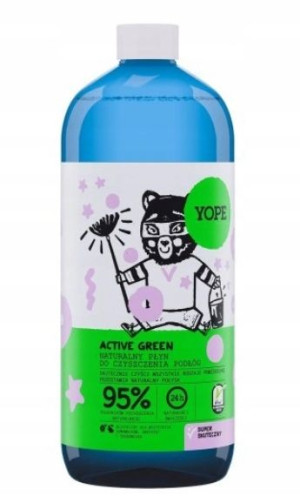 Yope, Płyn do podłóg Active Green, 1000 ml