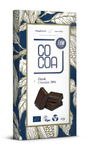 Czekolada surowa klasyczna gorzka BIO 50g Cocoa