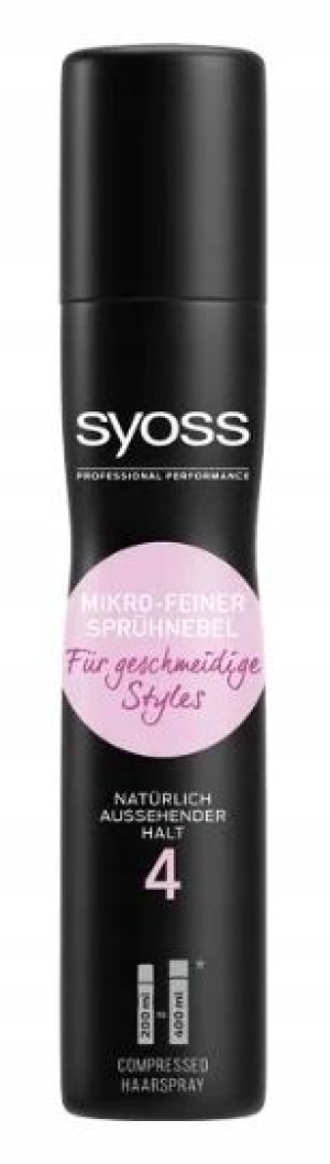 Syoss, Lakier do włosów z mgiełką 4, 200 ml