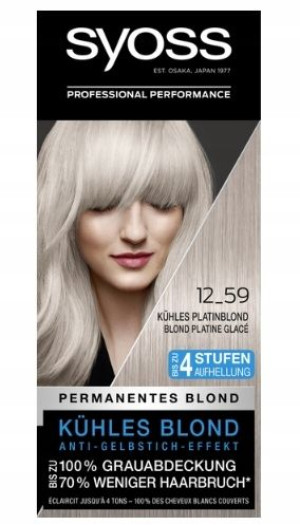 Syoss, Farba 12-59 Chłodny Platynowy Blond